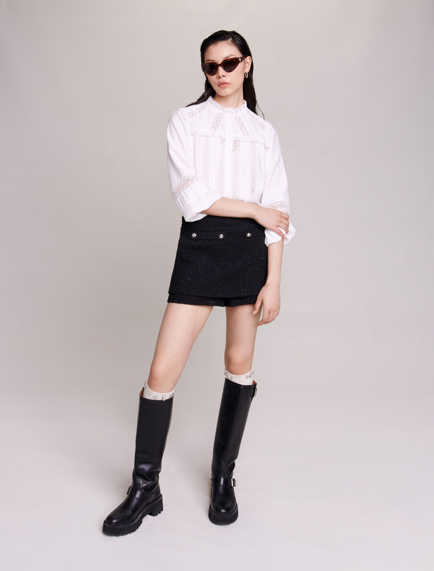 Tweed shorts