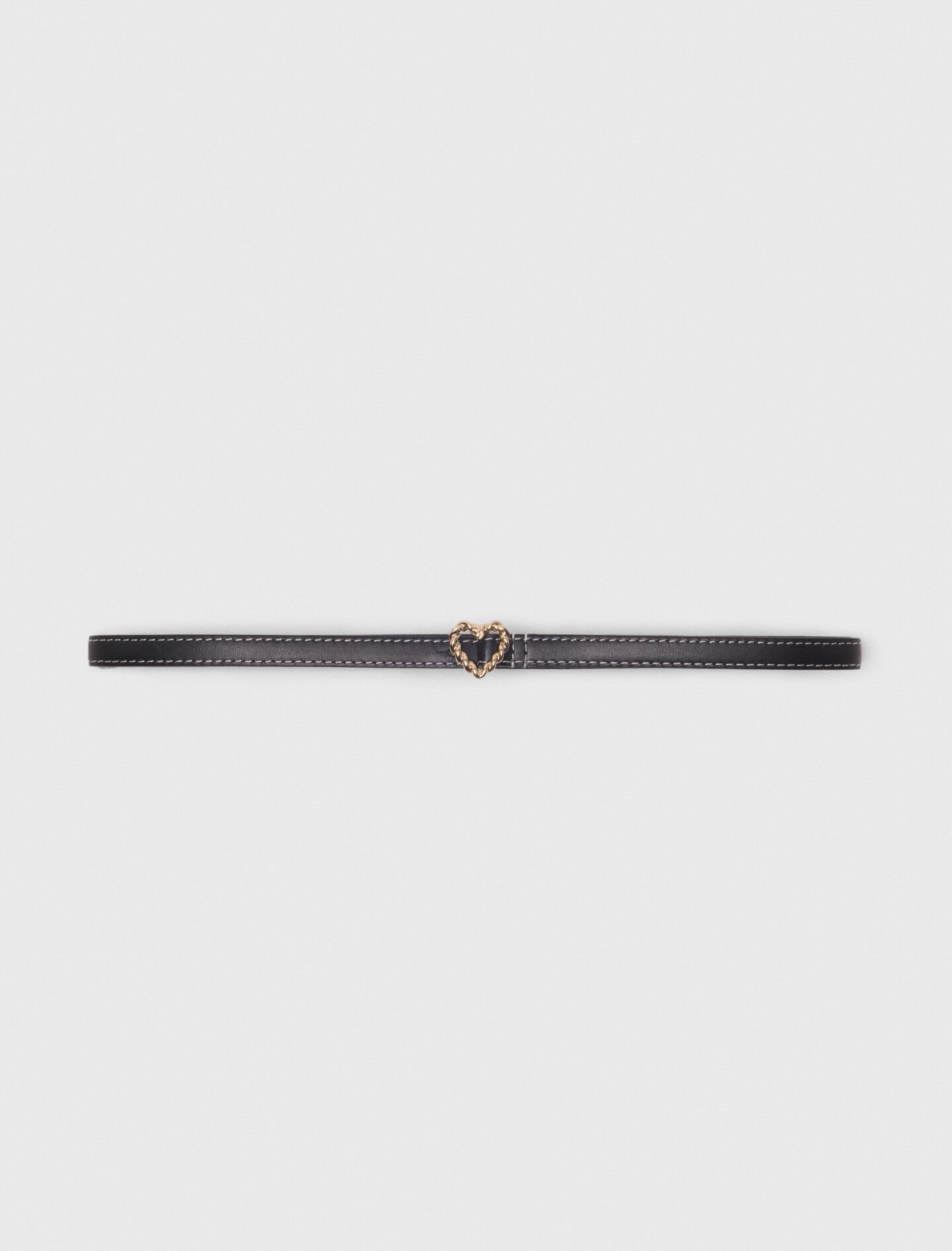 Slim Clover belt Black / Gray For Women | Maje