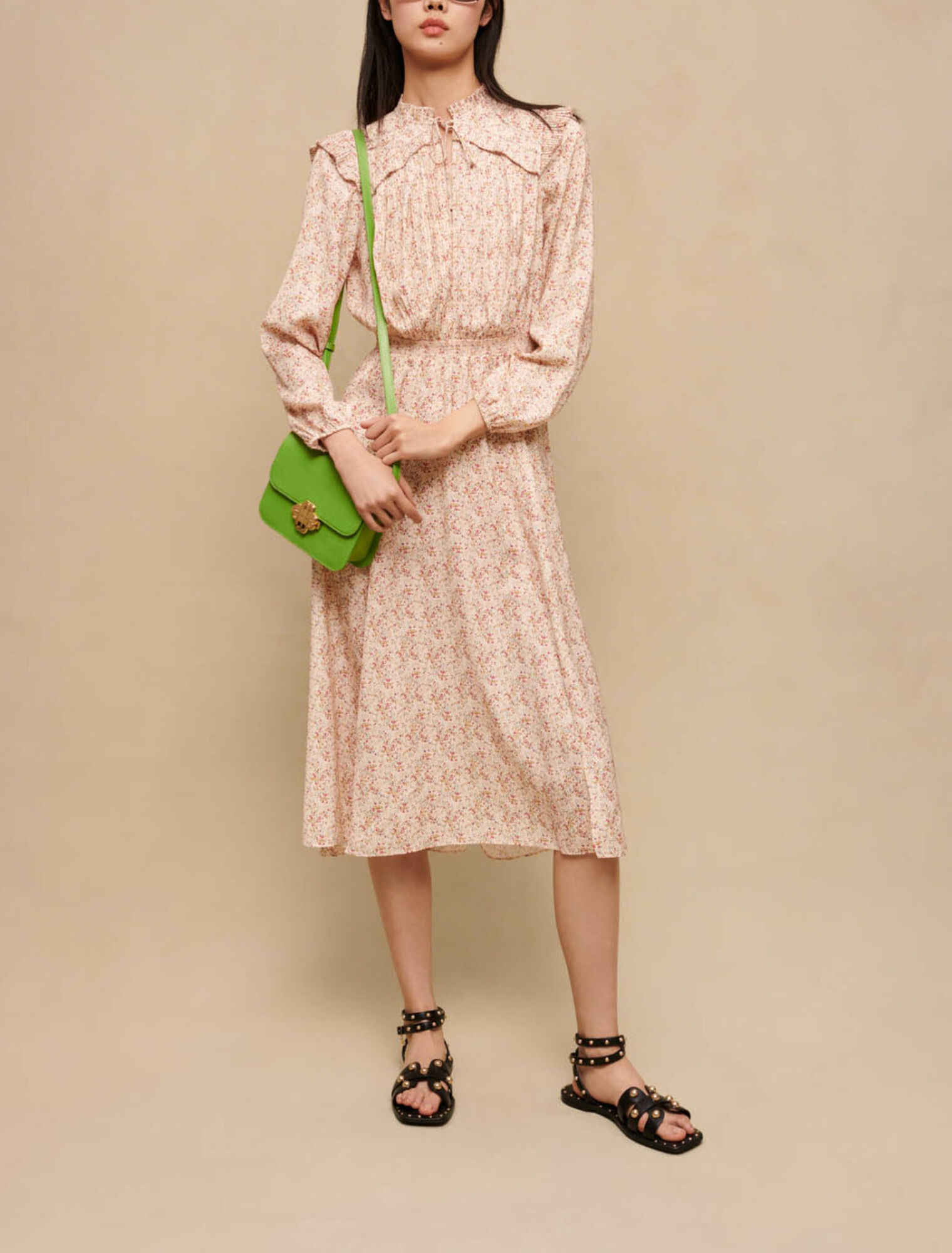 Long ruffled dress
