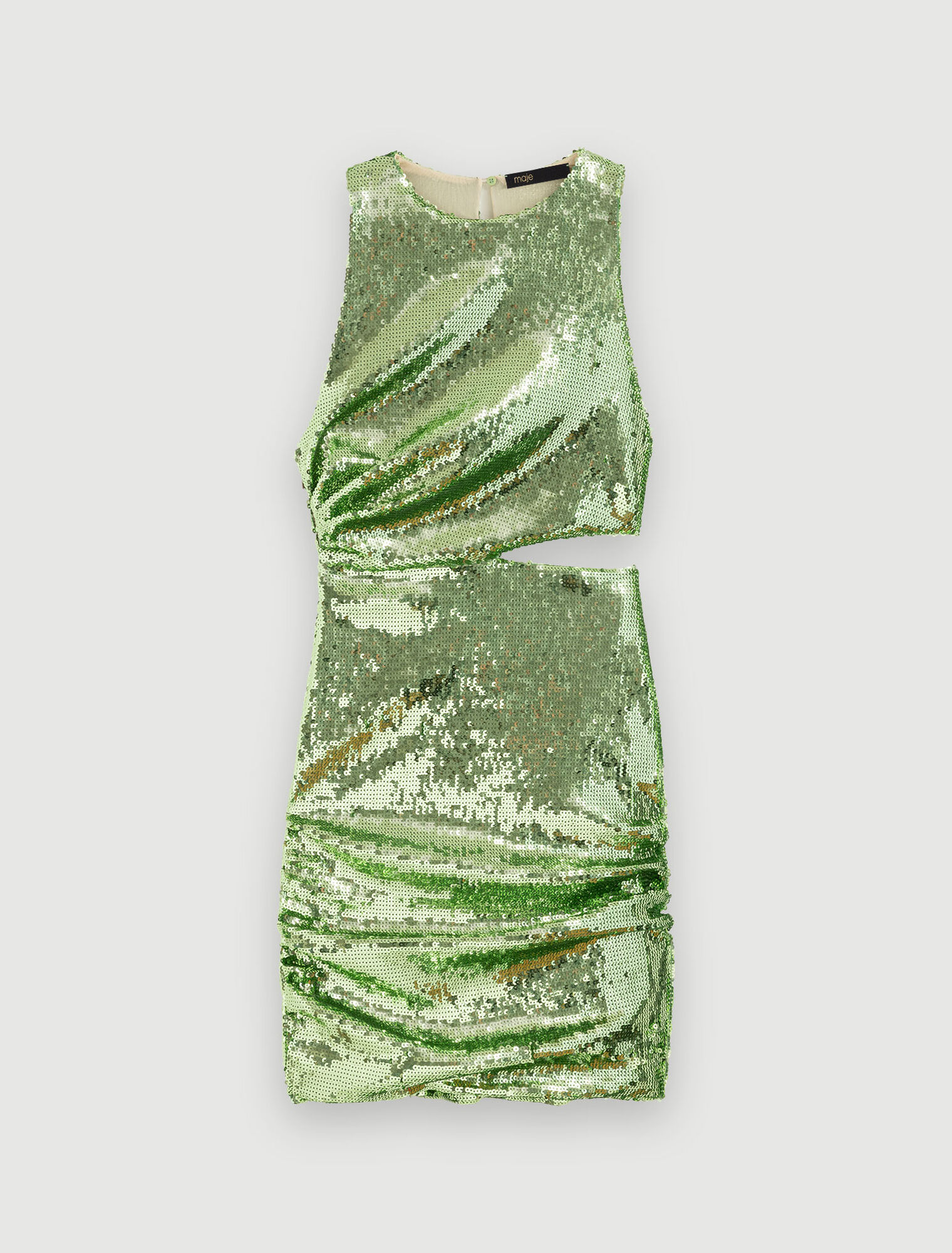 Green sequined dress