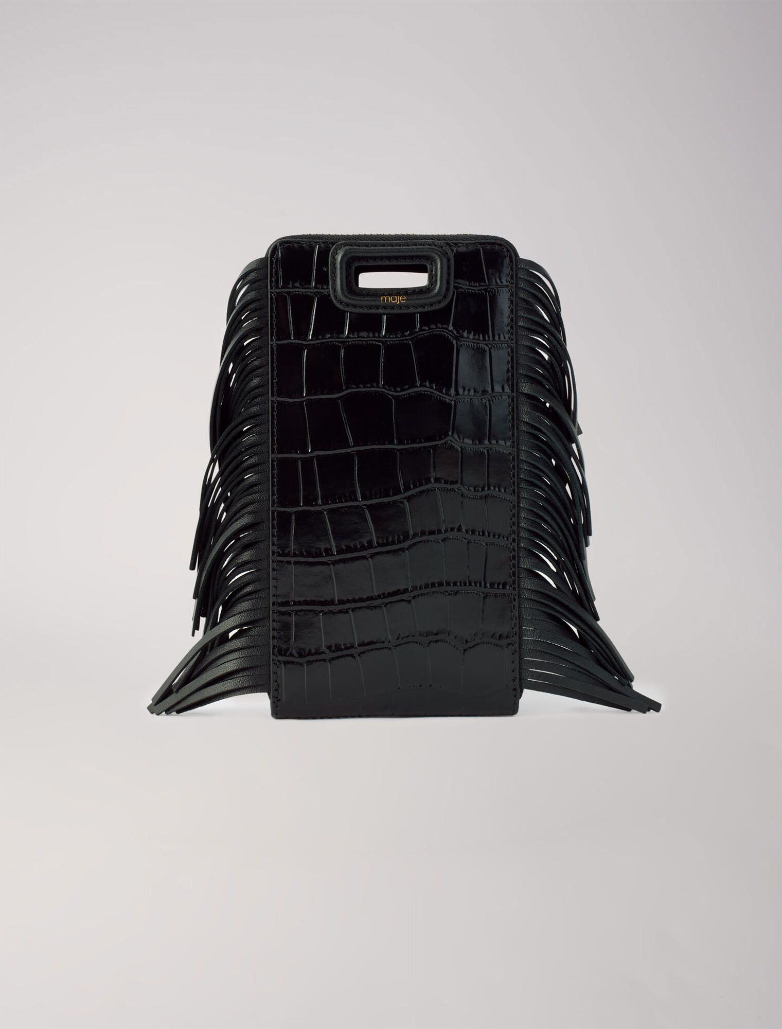 Embossed leather M phone case