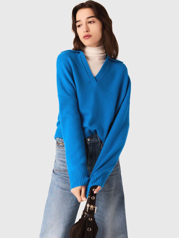 Wool-blend jumper