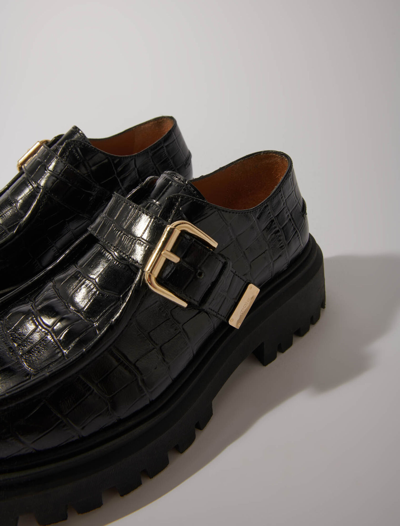 Chunky leather Derbies