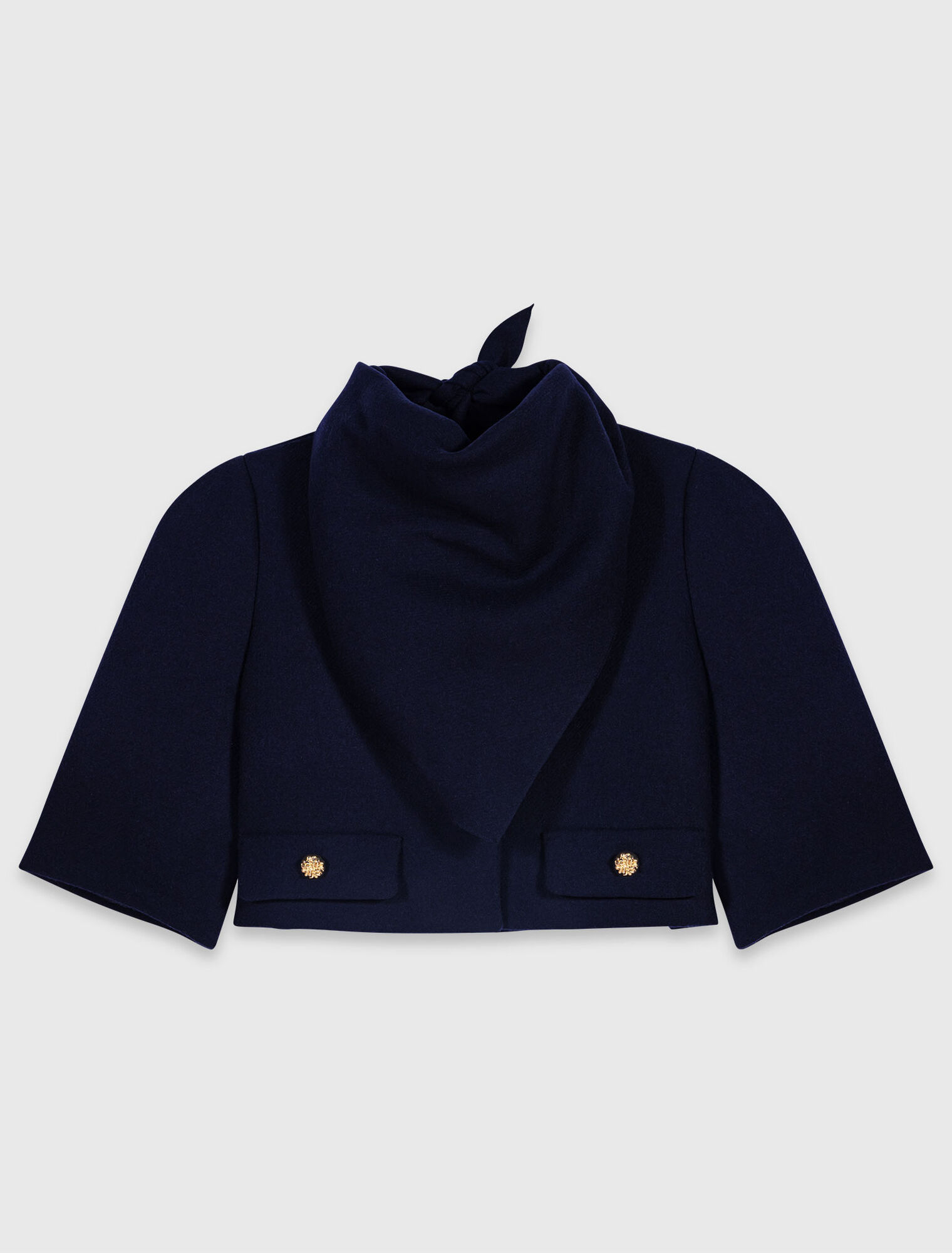 Short wool jacket