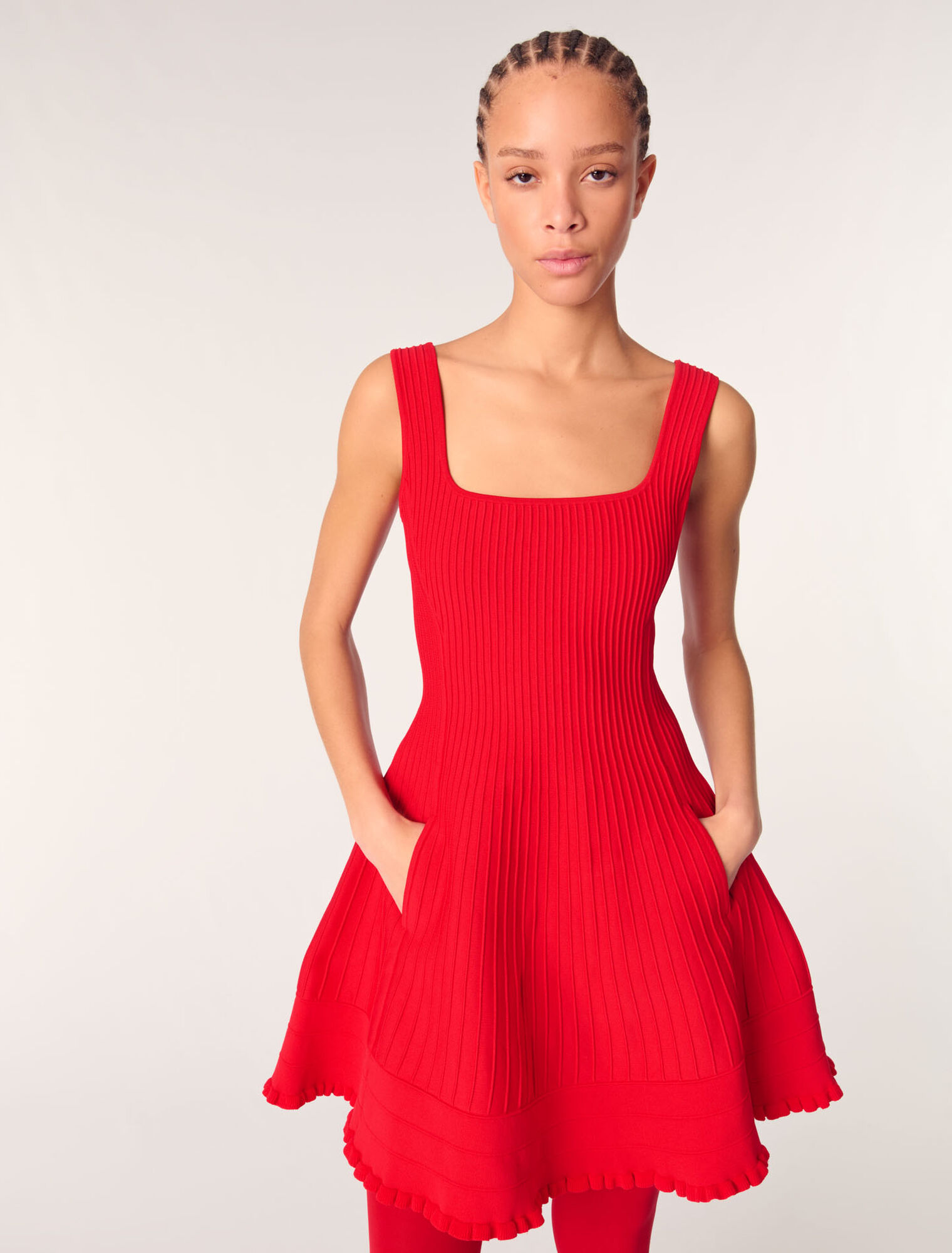 Mini knit dress