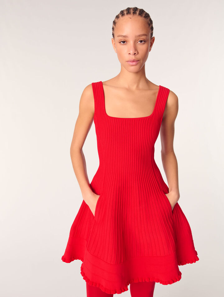 Mini knit dress