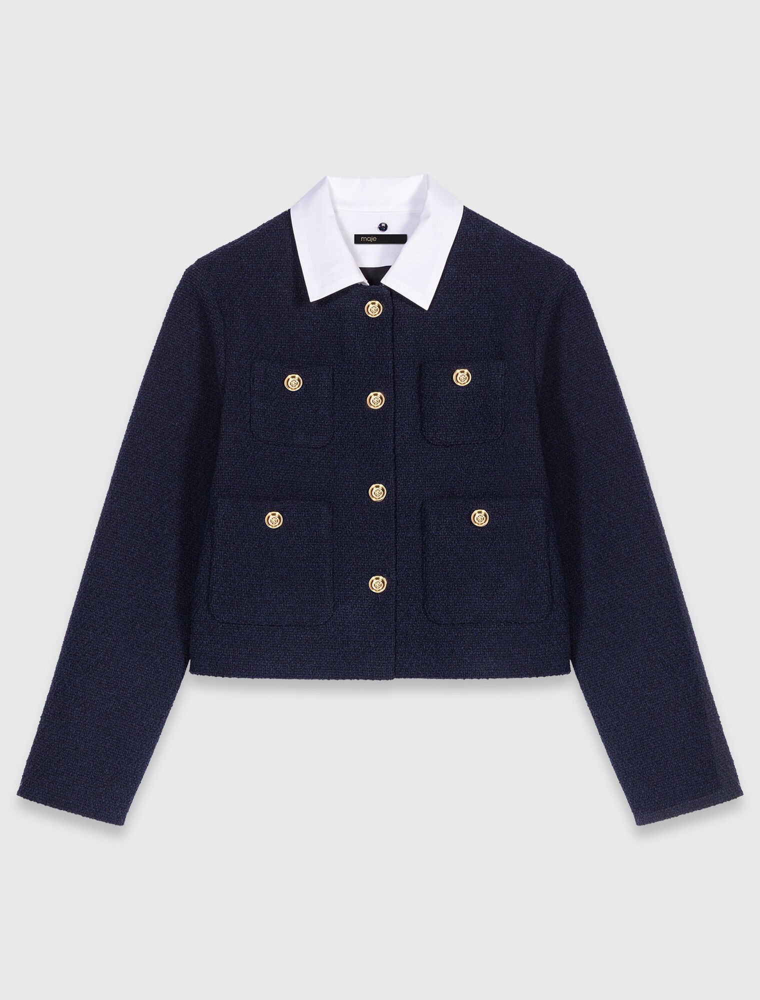 Cropped tweed jacket