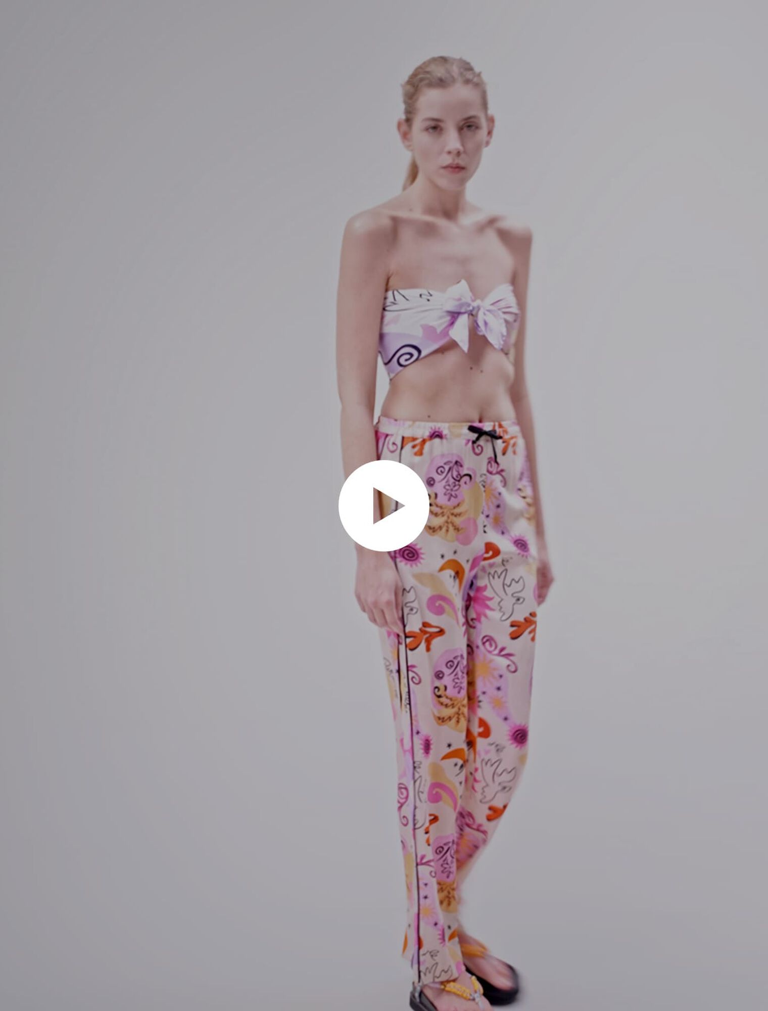 Silk trousers