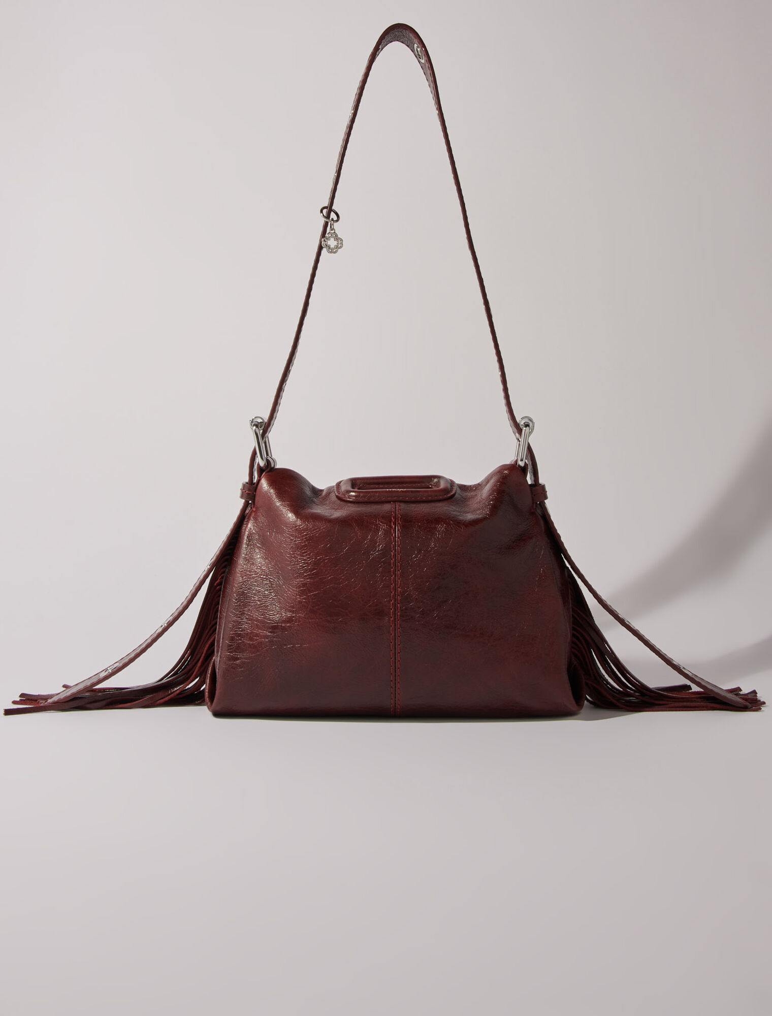 Miss M mini cracked leather bag Red For Women | Maje