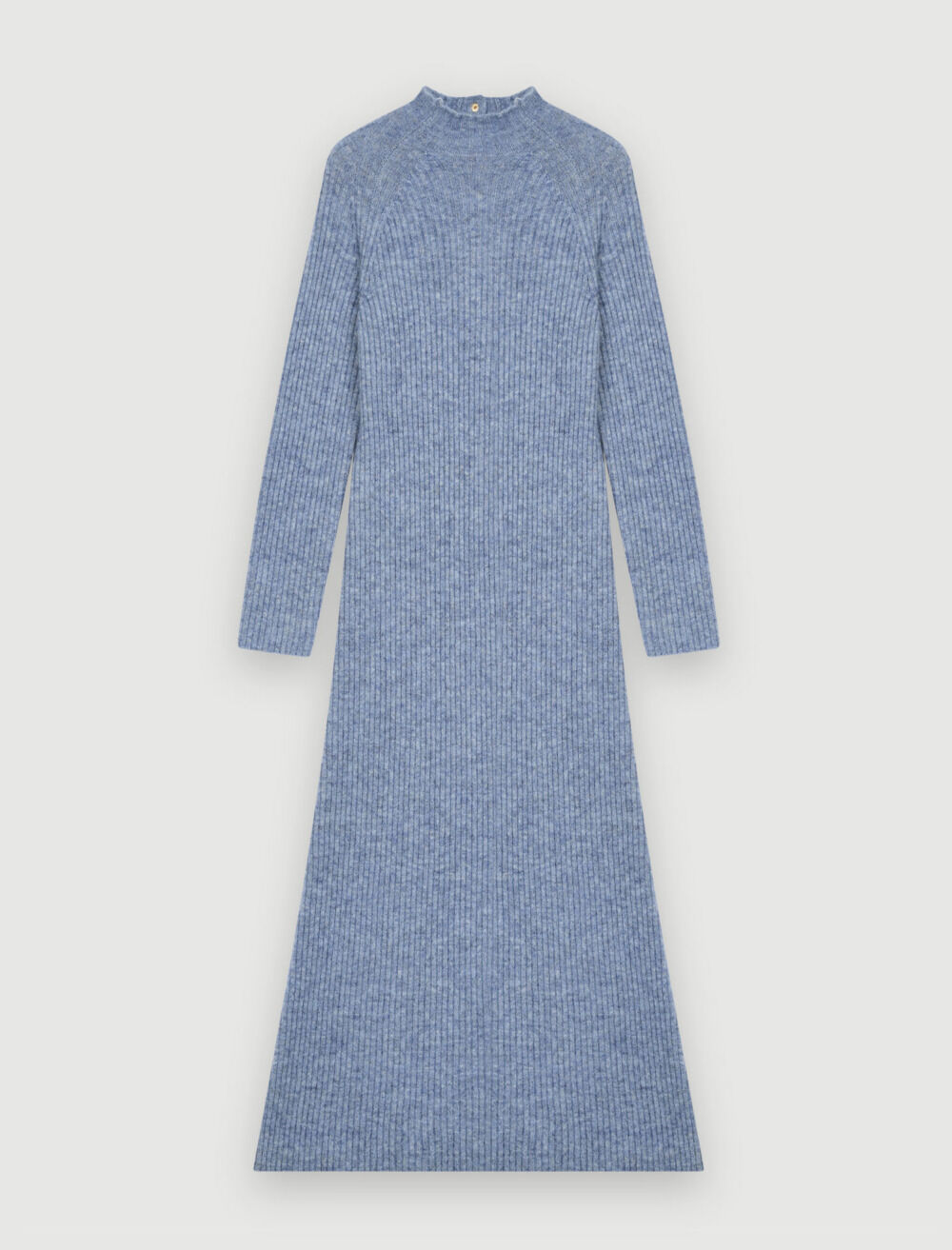 High collar mohair dress