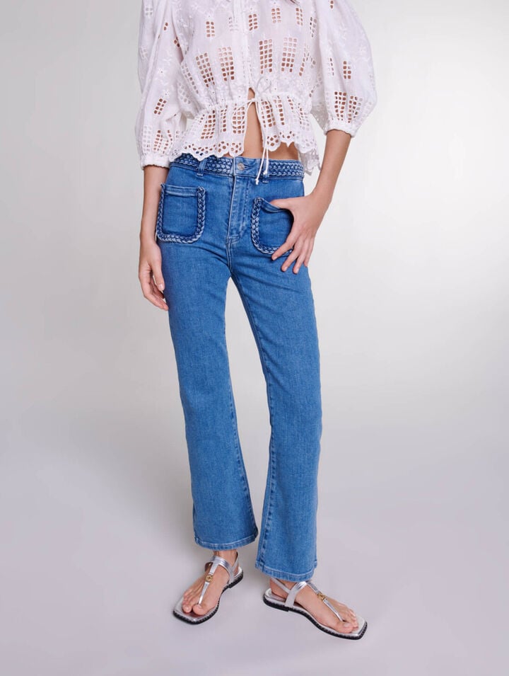 Mid-rise jeans