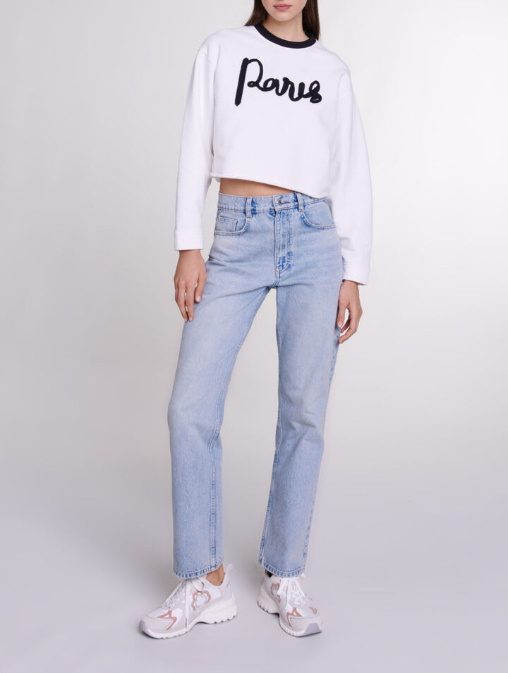 Cropped sweatshirt