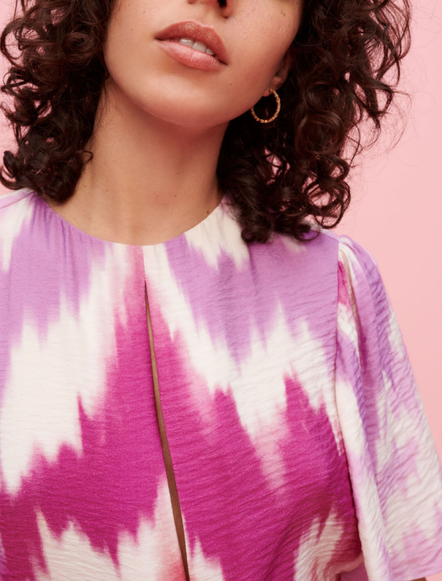 Tie and Dye asymmetrical scarf dress