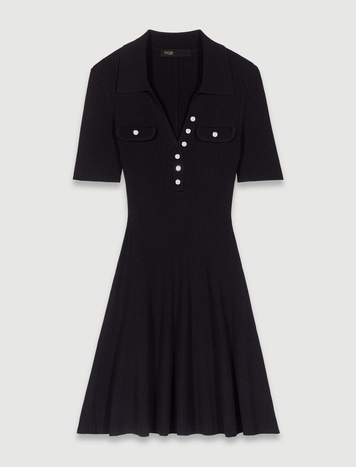 ✨ほぼ新品✨美品 Trois Logo Knit Mini Dress Mサイズ