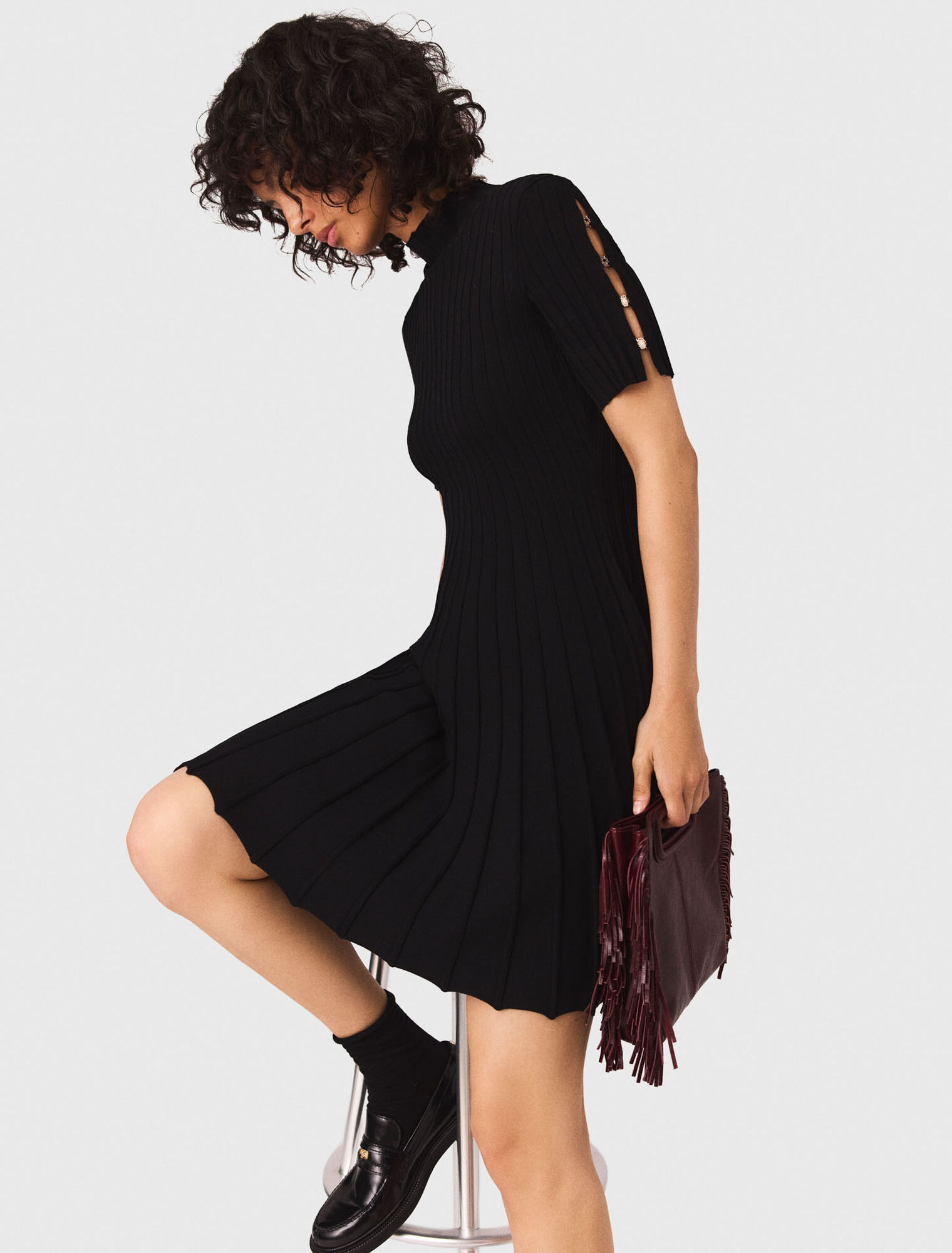 Mini knit dress