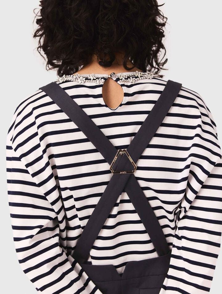 Pinafore strap dress