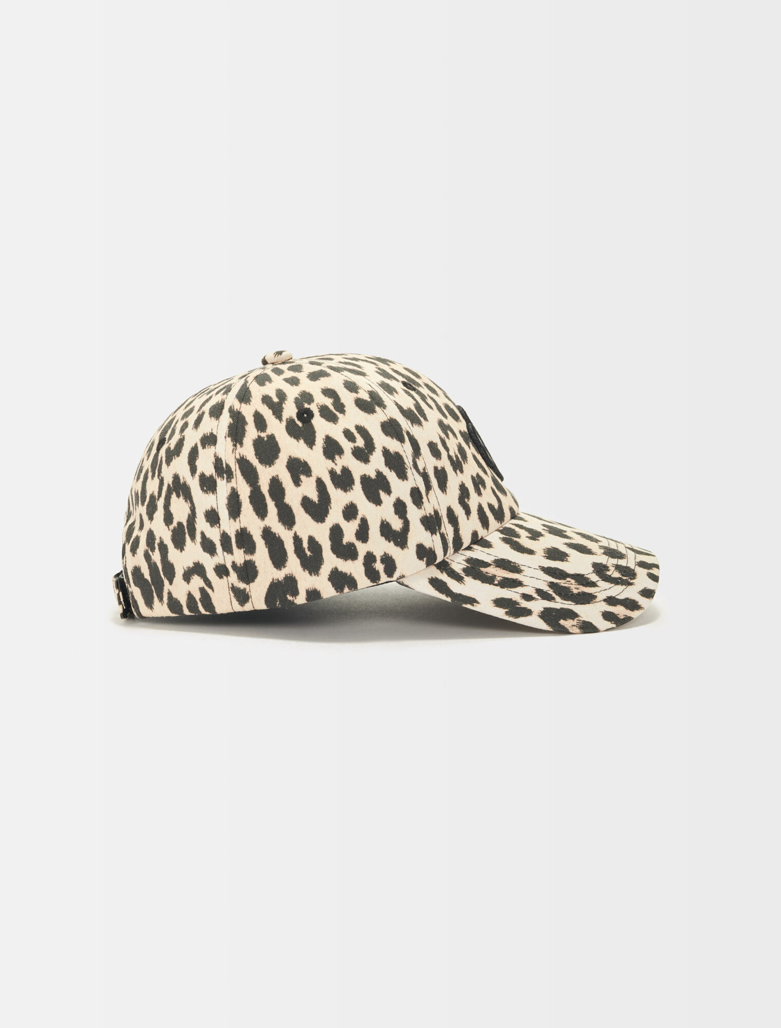 Clover leopard-print baseball hat