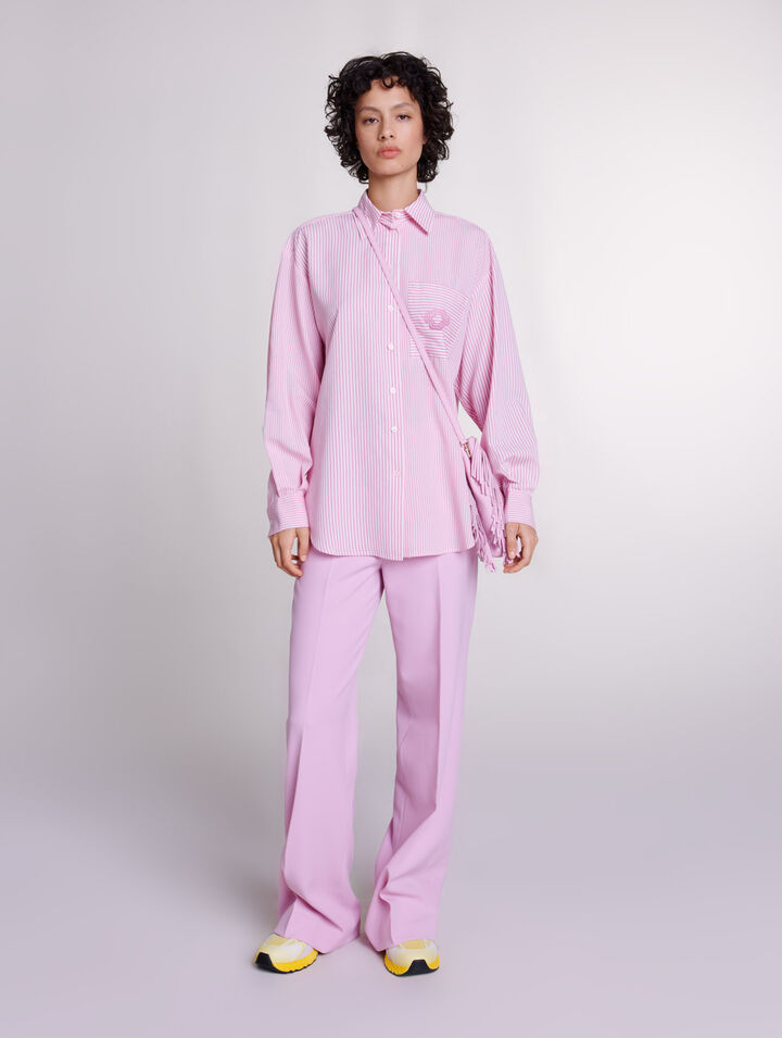 Wide-leg suit trousers