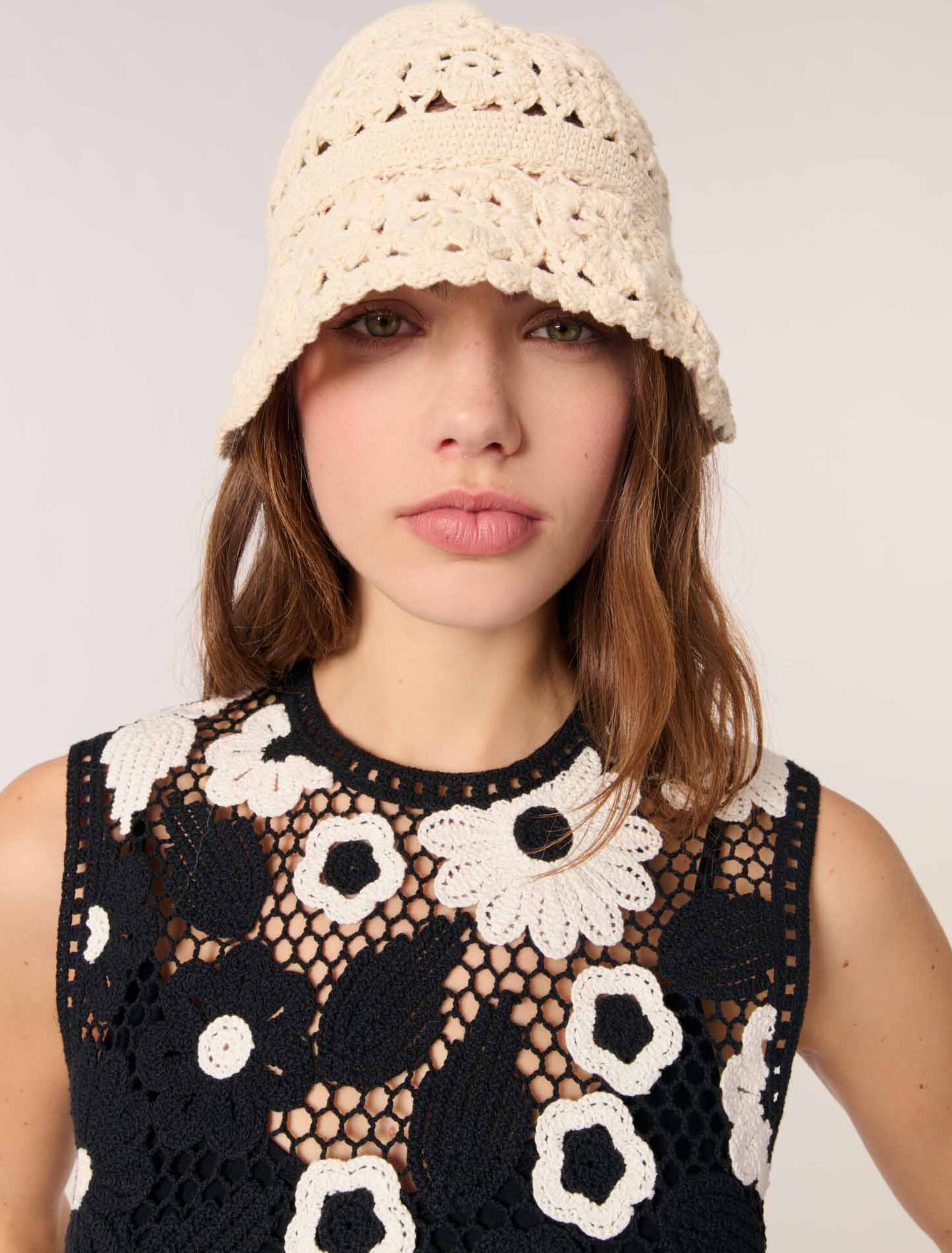 Floral crochet top