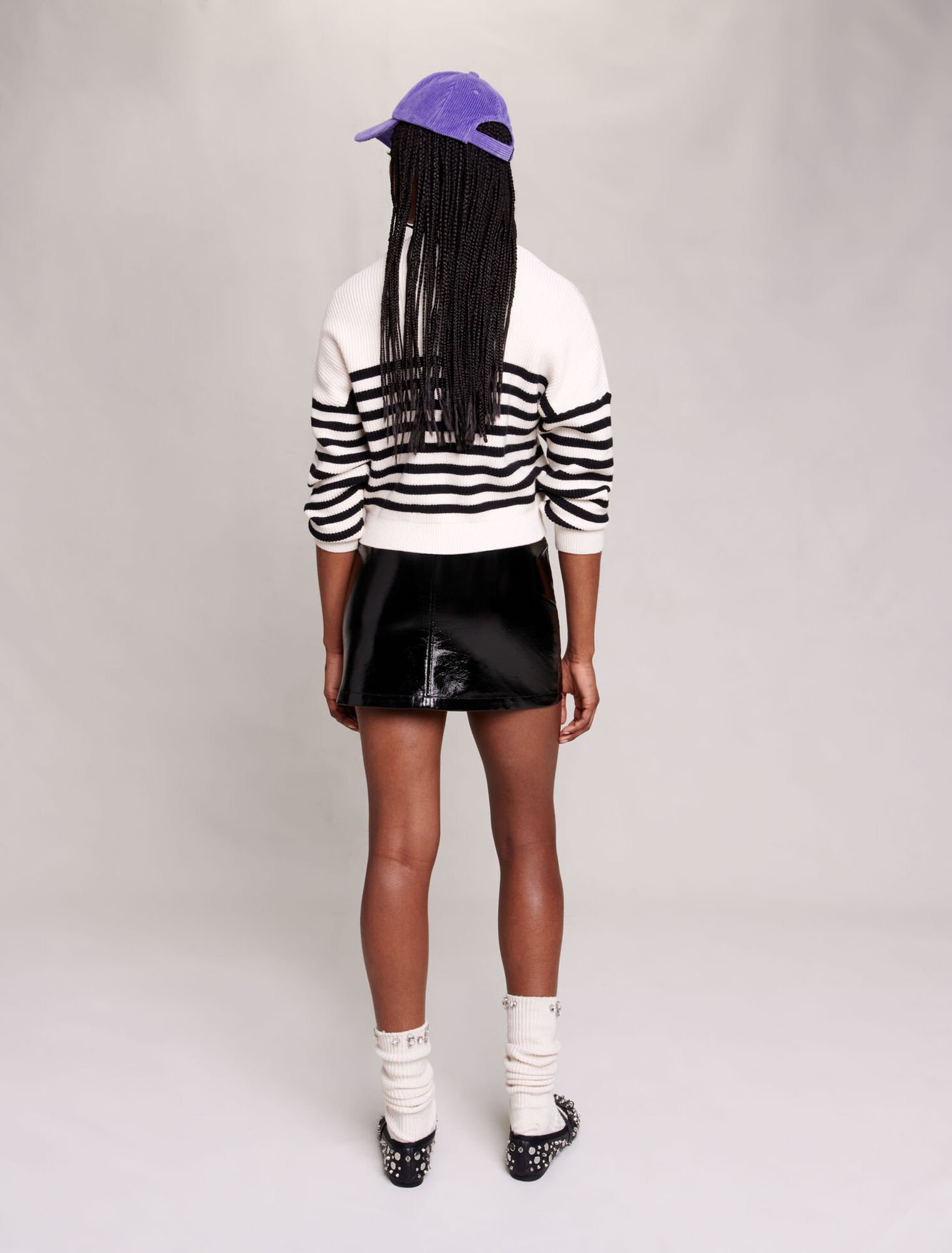 Striped knit sweater