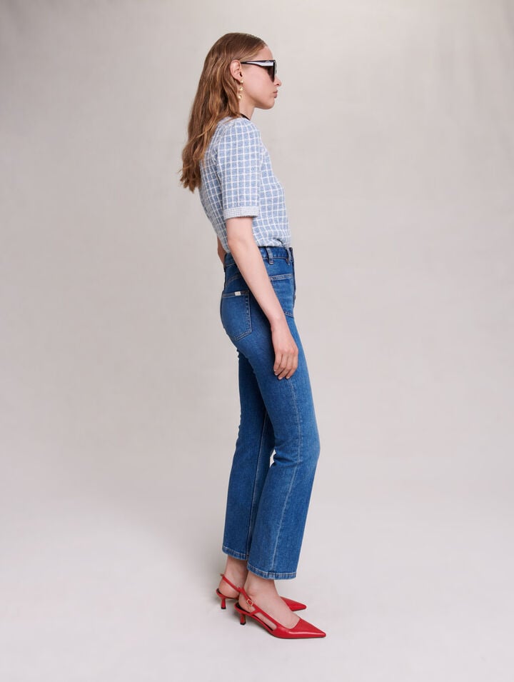 Double-pocket jeans with a slight flare