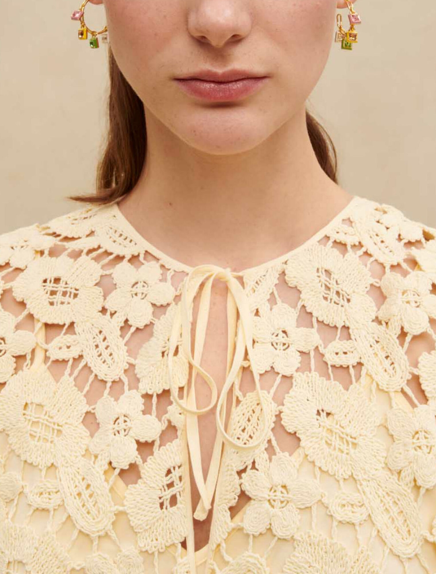 Crochet short dress
