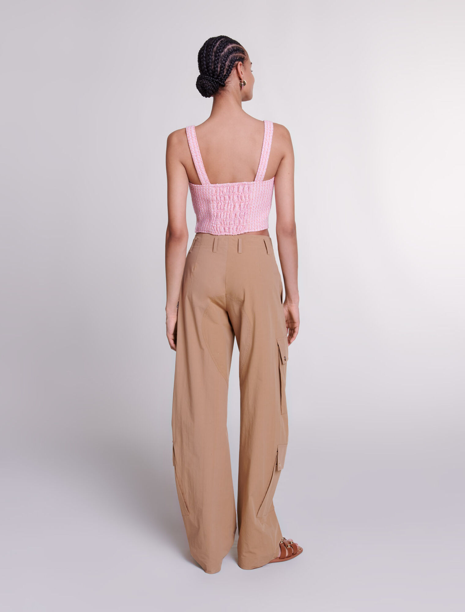 Tweed crop top