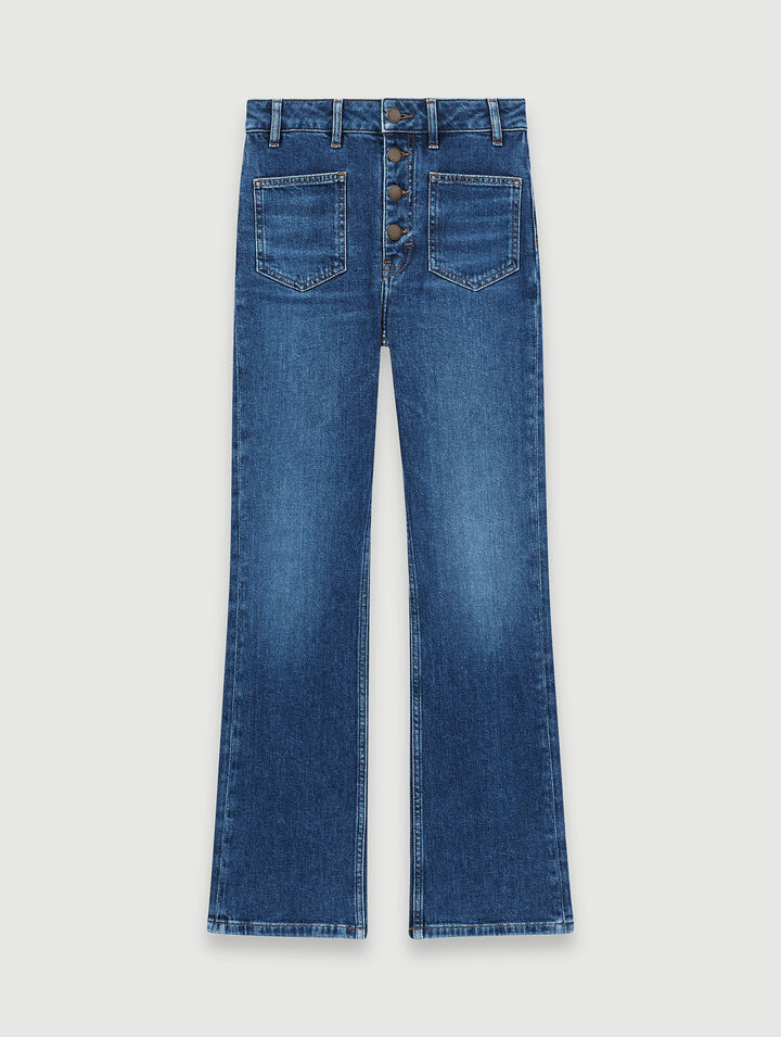 Double-pocket jeans with a slight flare
