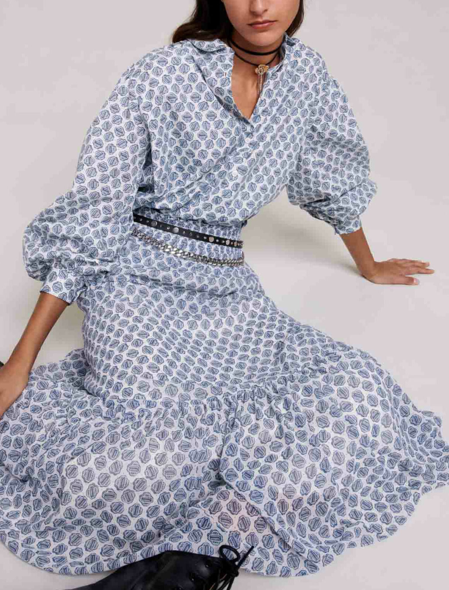 Long asymmetric skirt