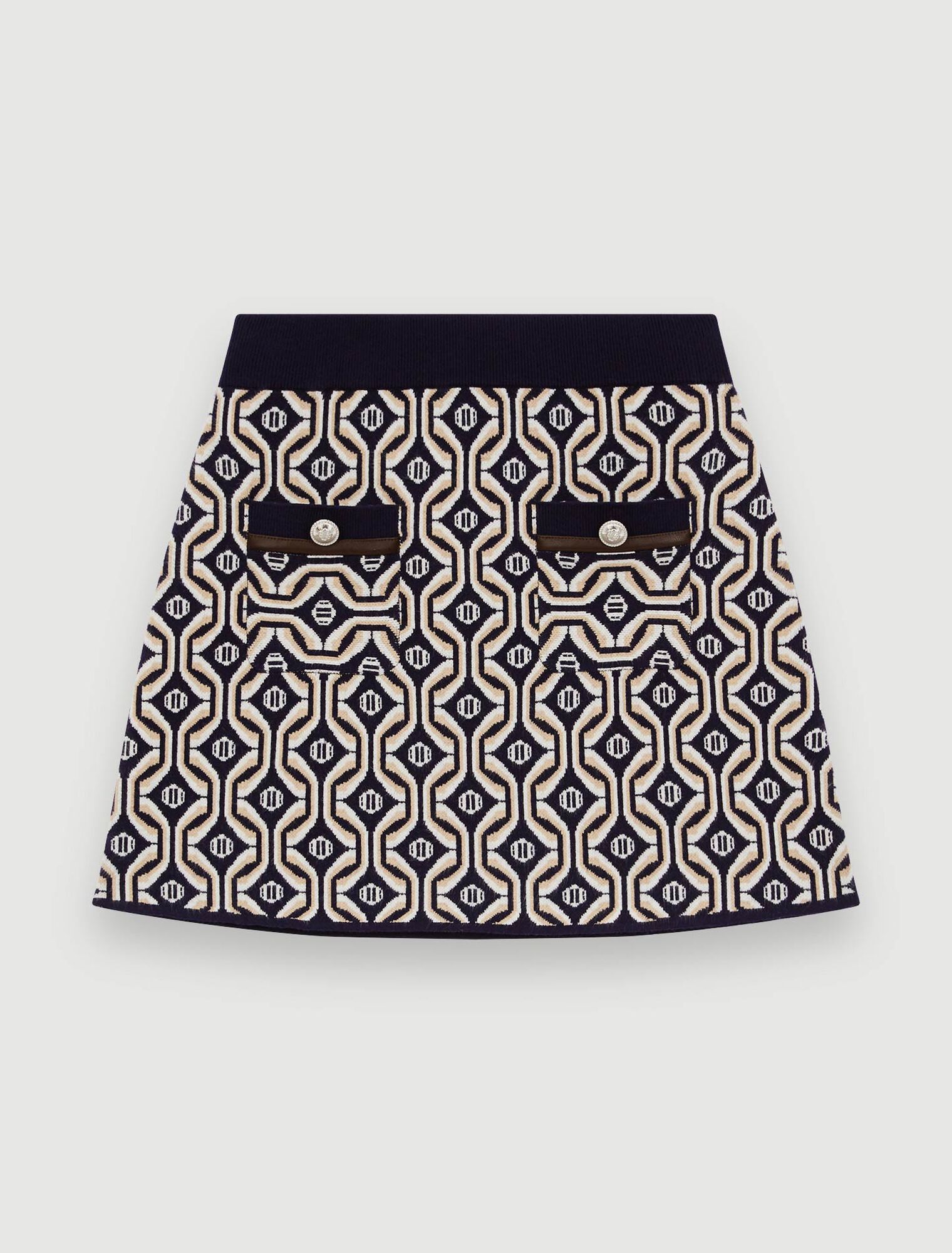 Jacquard knit skirt