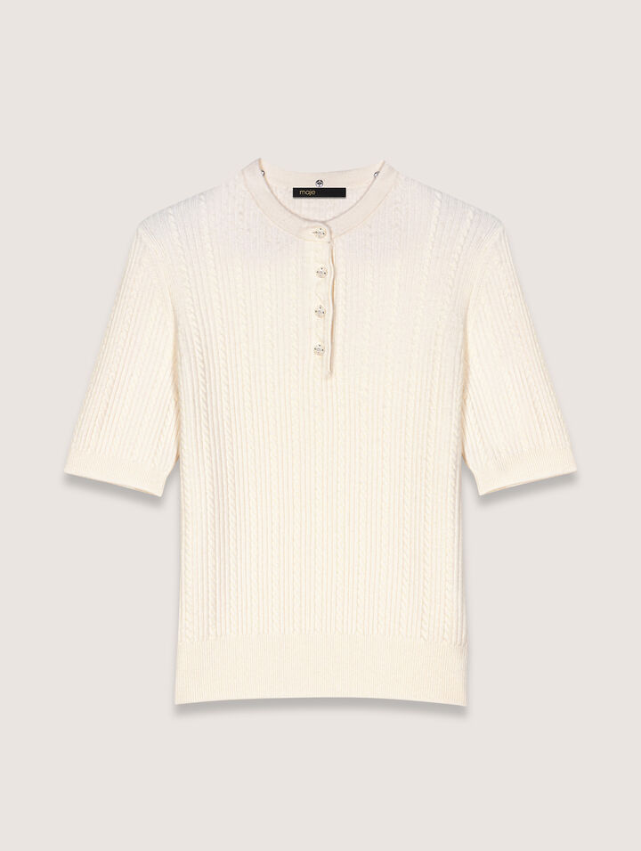 Collared polo short sleeve shirt