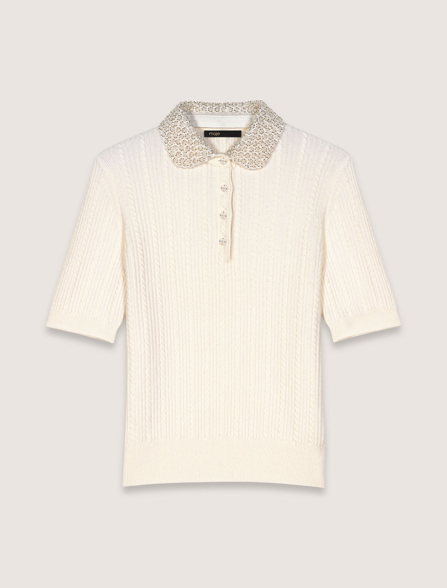 Collared polo short sleeve shirt