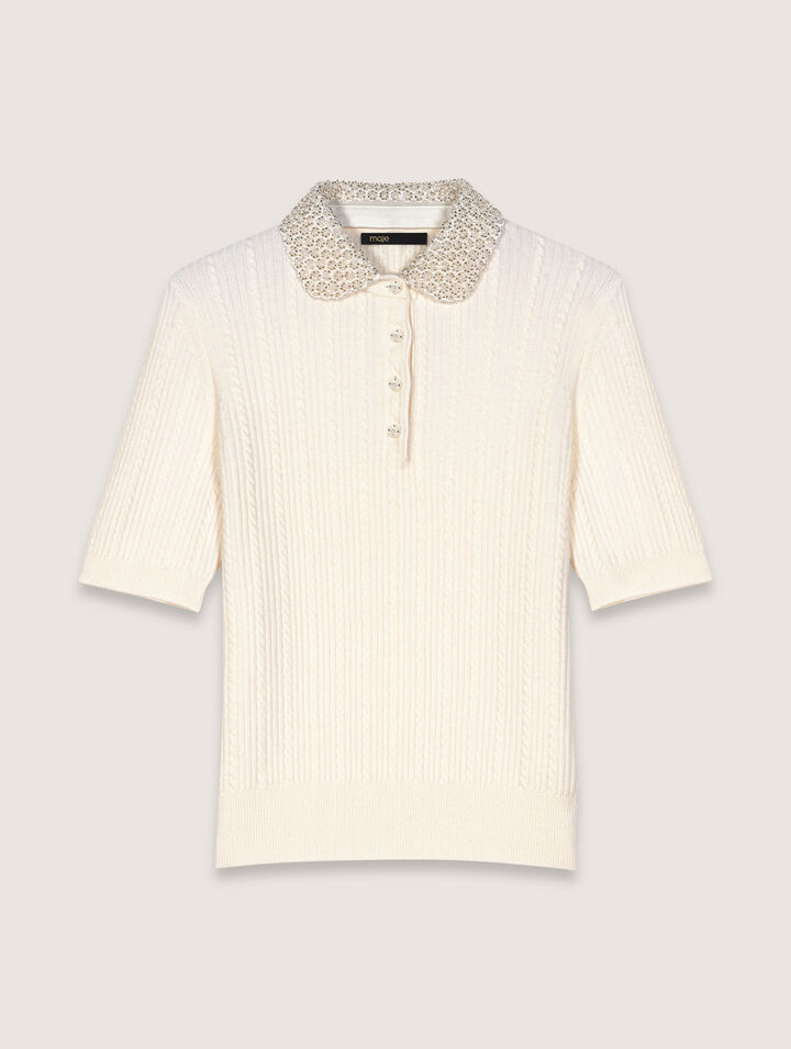 Collared polo short sleeve shirt
