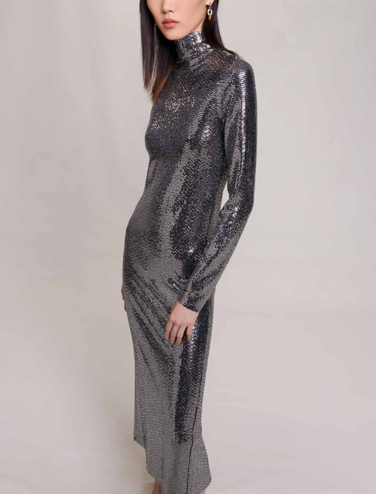 Glitter maxi dress