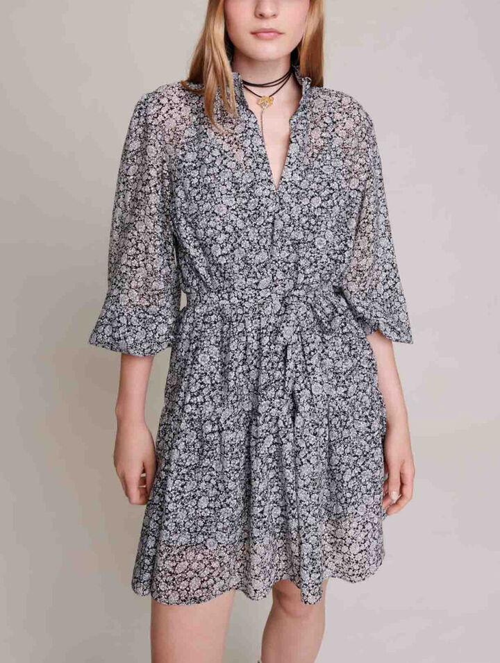 Short patterned dress