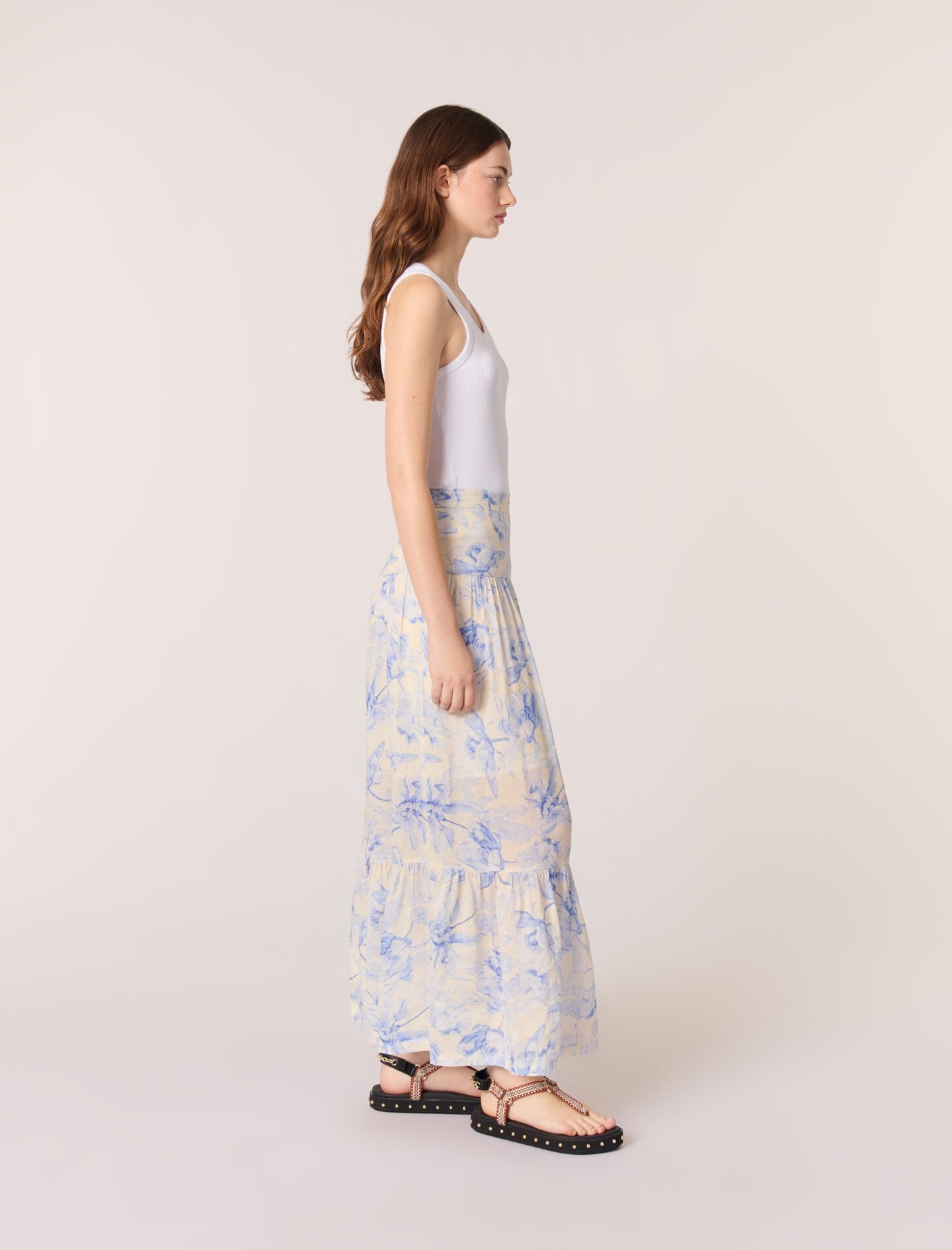 スカート OHOTORO Floral Skirt Maje_MFPJU01243-K031_H_1.jpg