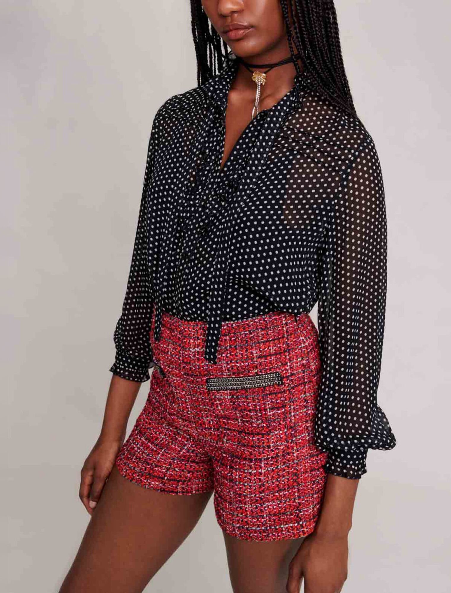 Polka dot blouse