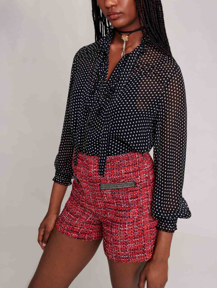 Polka dot blouse