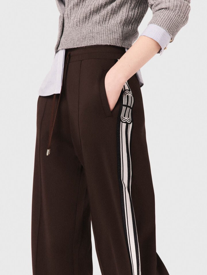 Straight-striped trousers