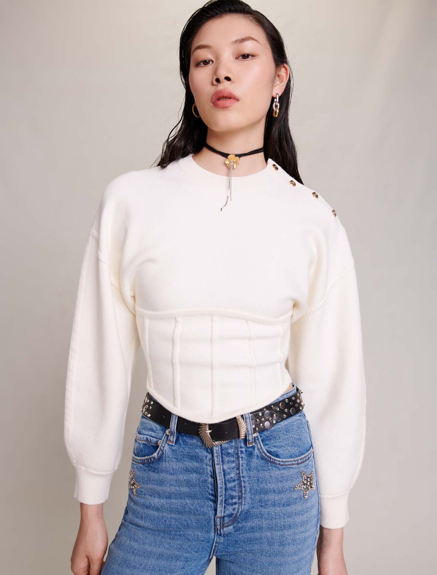 Knit corset jumper
