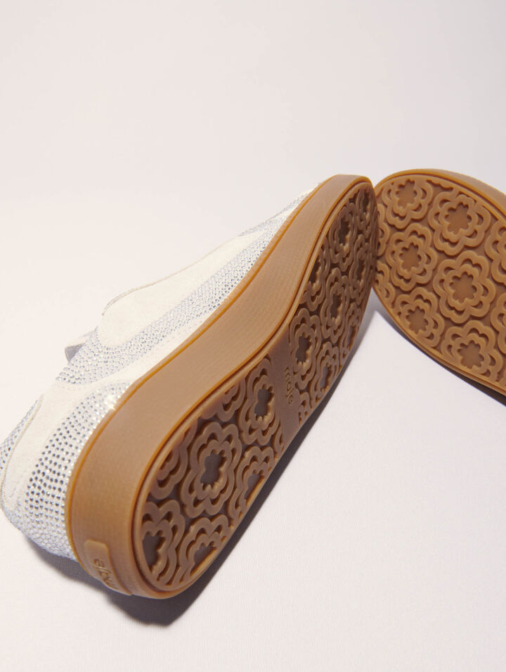 Casual rhinestone sneakers