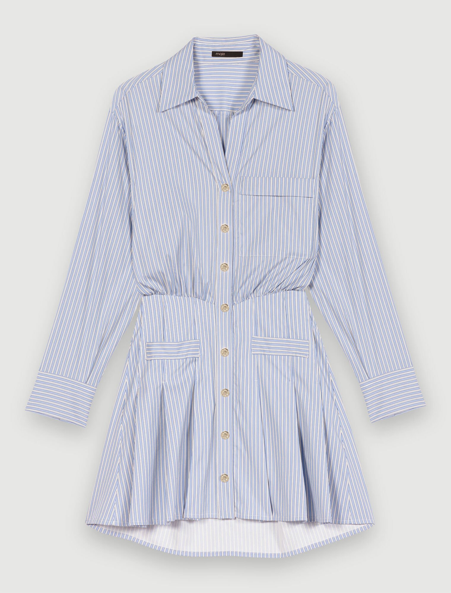 Striped shirt dress