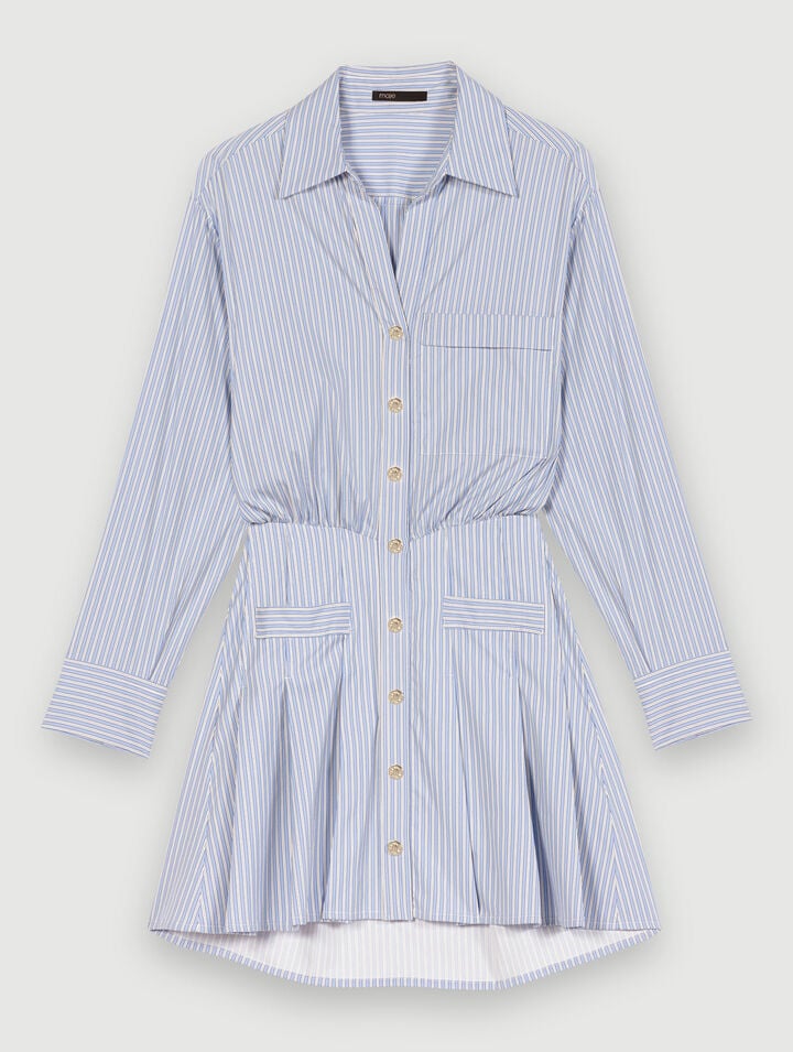 Striped shirt dress