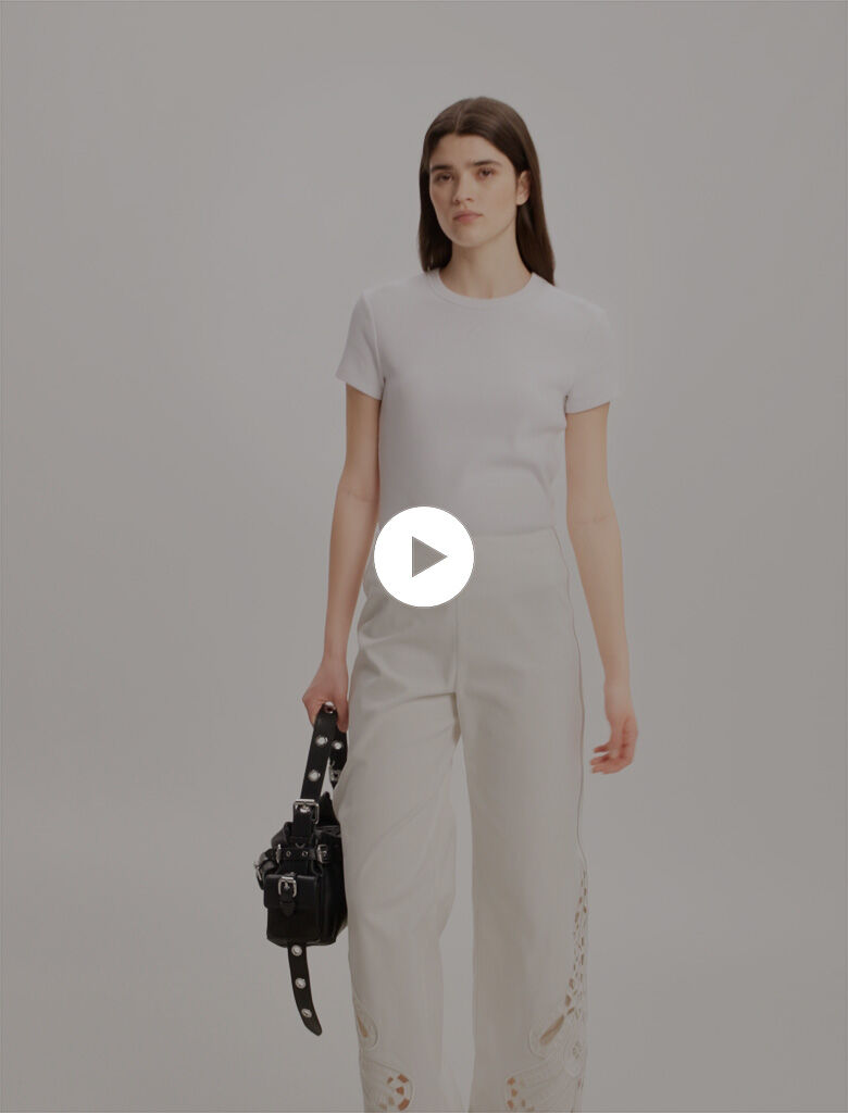 パンツ NESEBUR EMBROIDERED TROUSER Beaded Wheat Flower Trousers – BODE