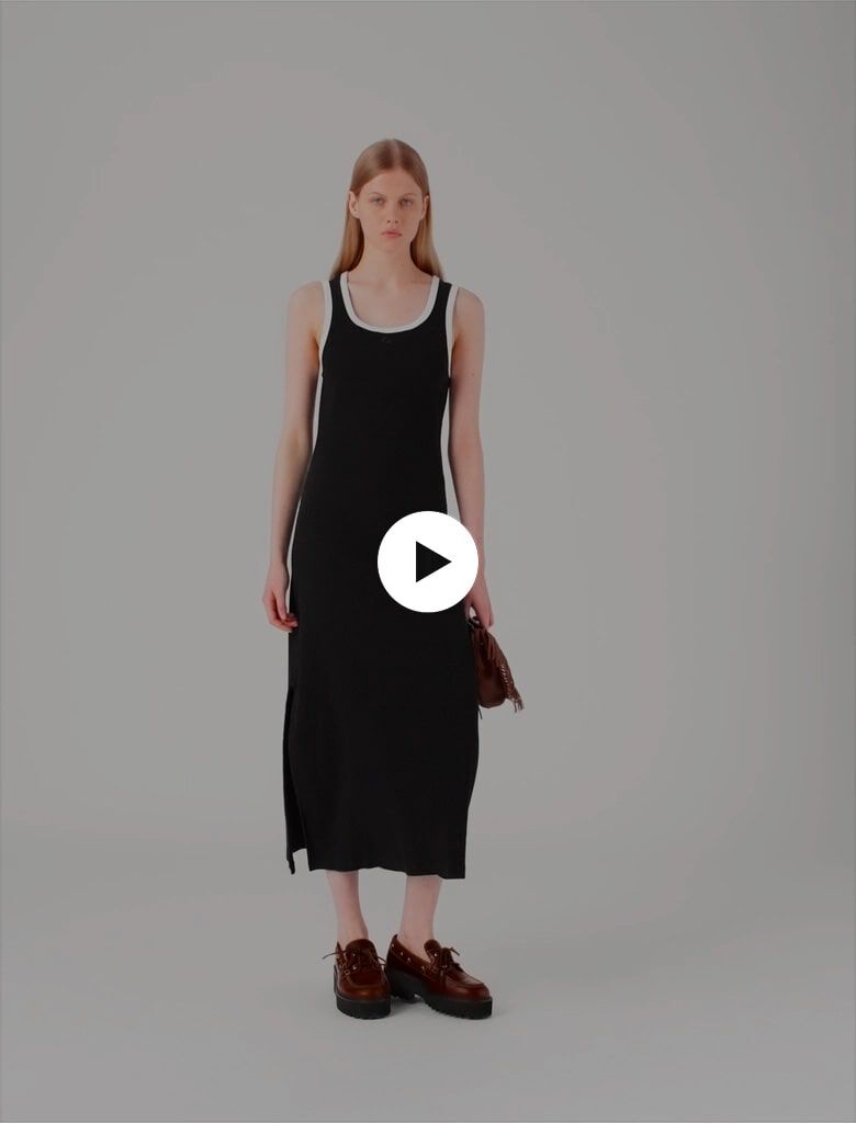 ⚫︎mk-1015 振袖　身丈165 裄丈68.5 1-7 Jersey tank dress Black / Gray For Women | Maje