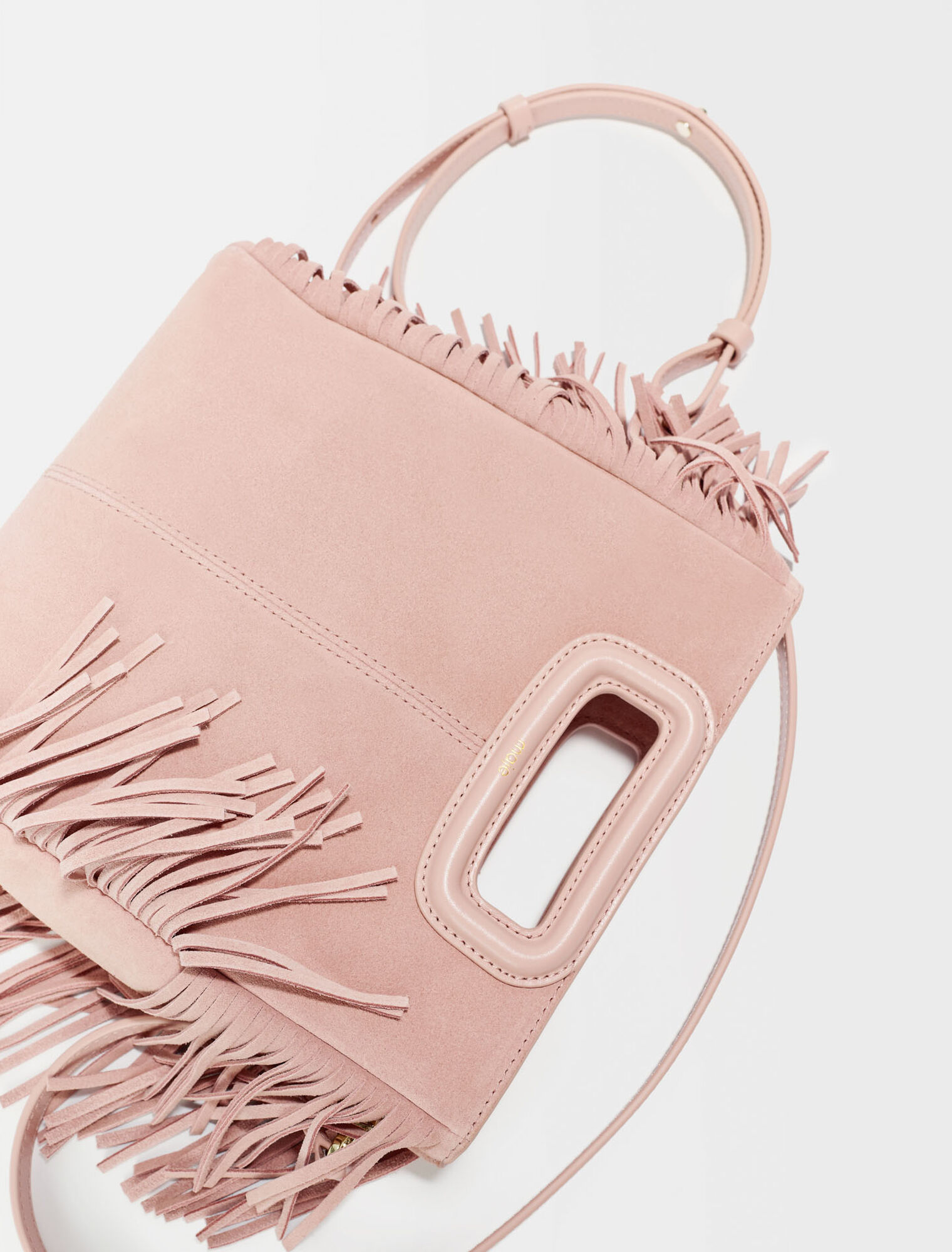 M bag in suede leather