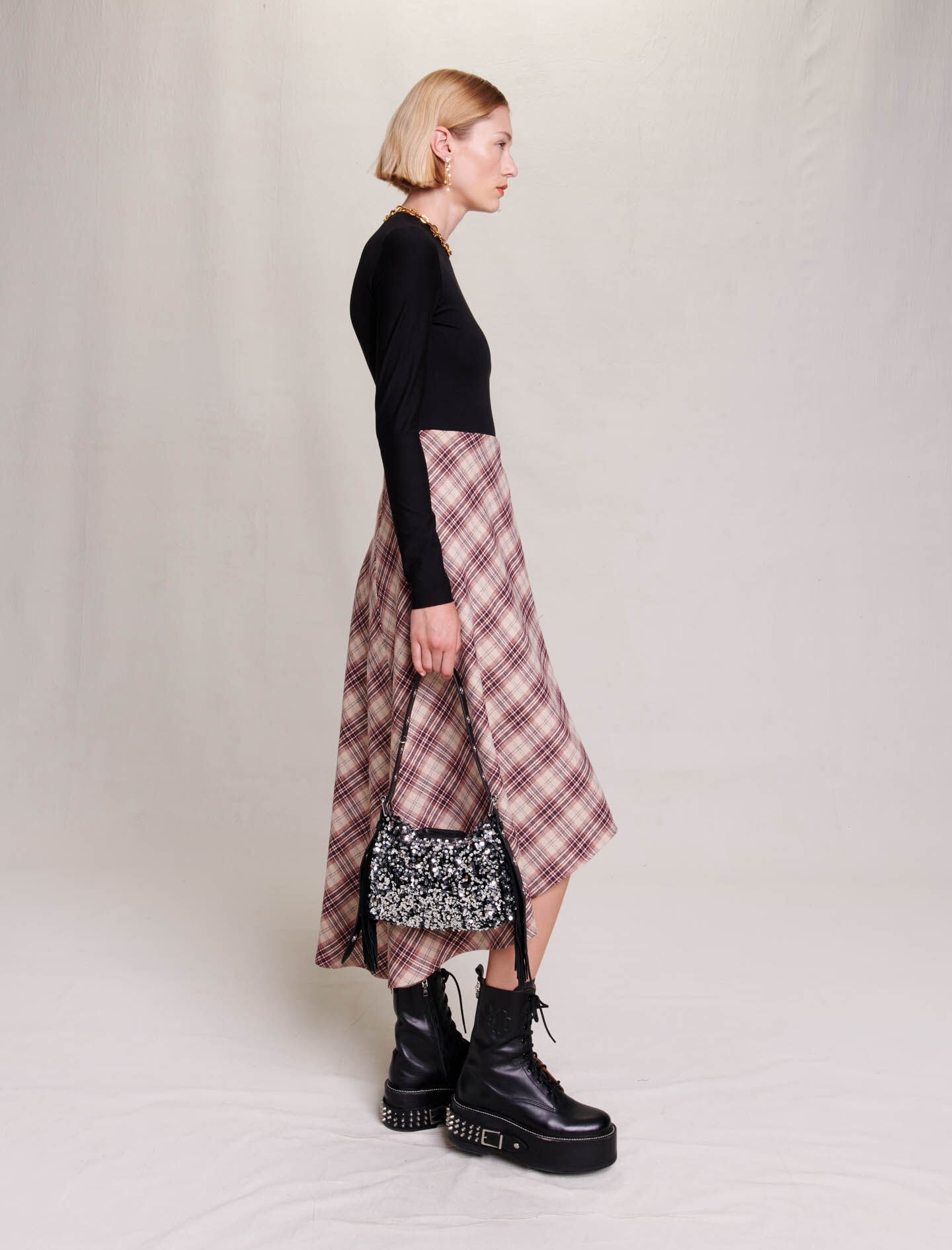 正規代理店 Asymmetrical Maje | Women For Natural dress flannel アイドルグッズ