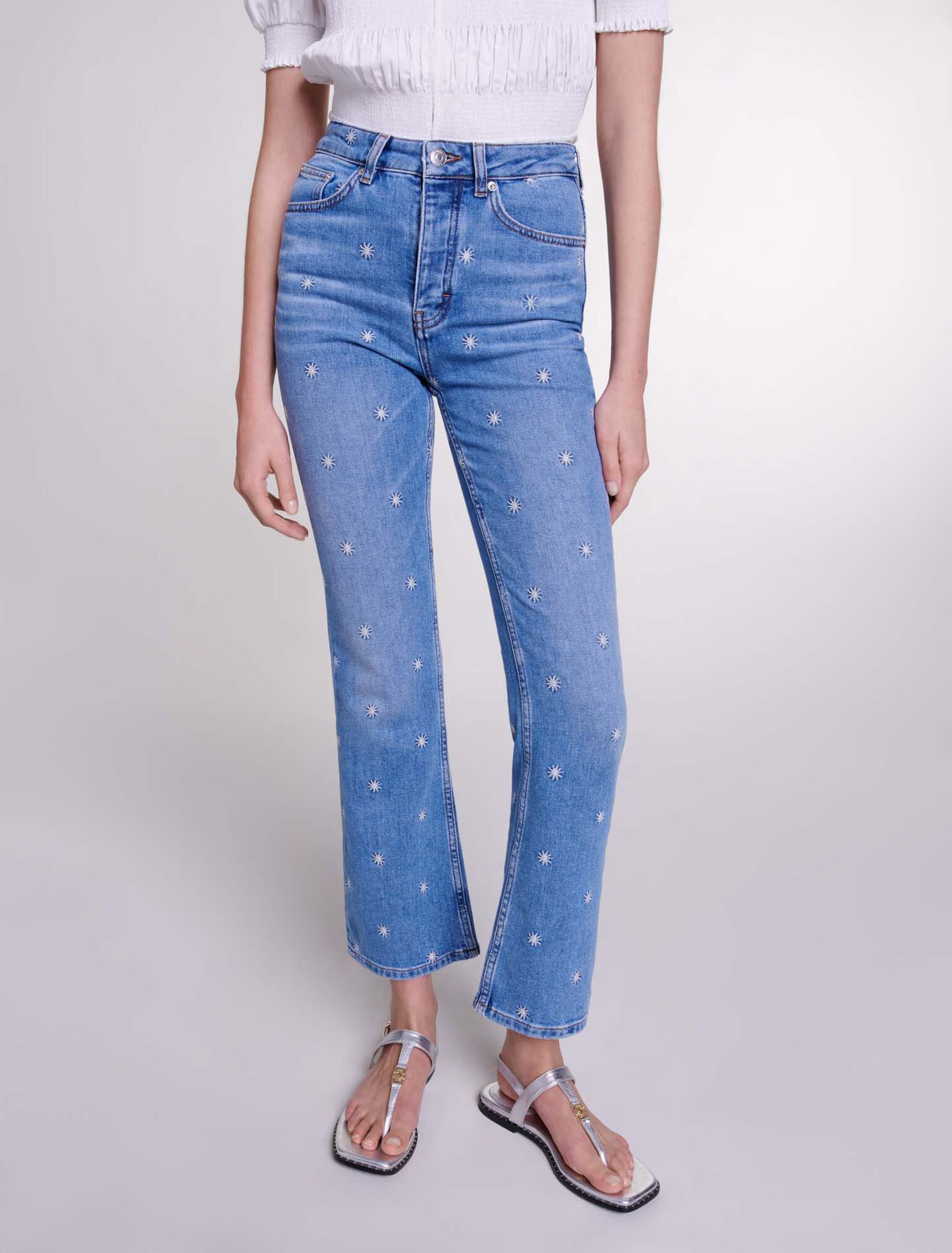 Embroidered jeans