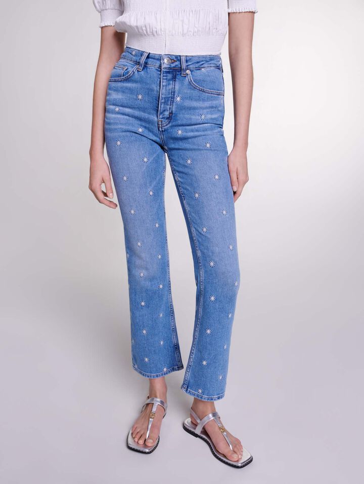 Embroidered jeans