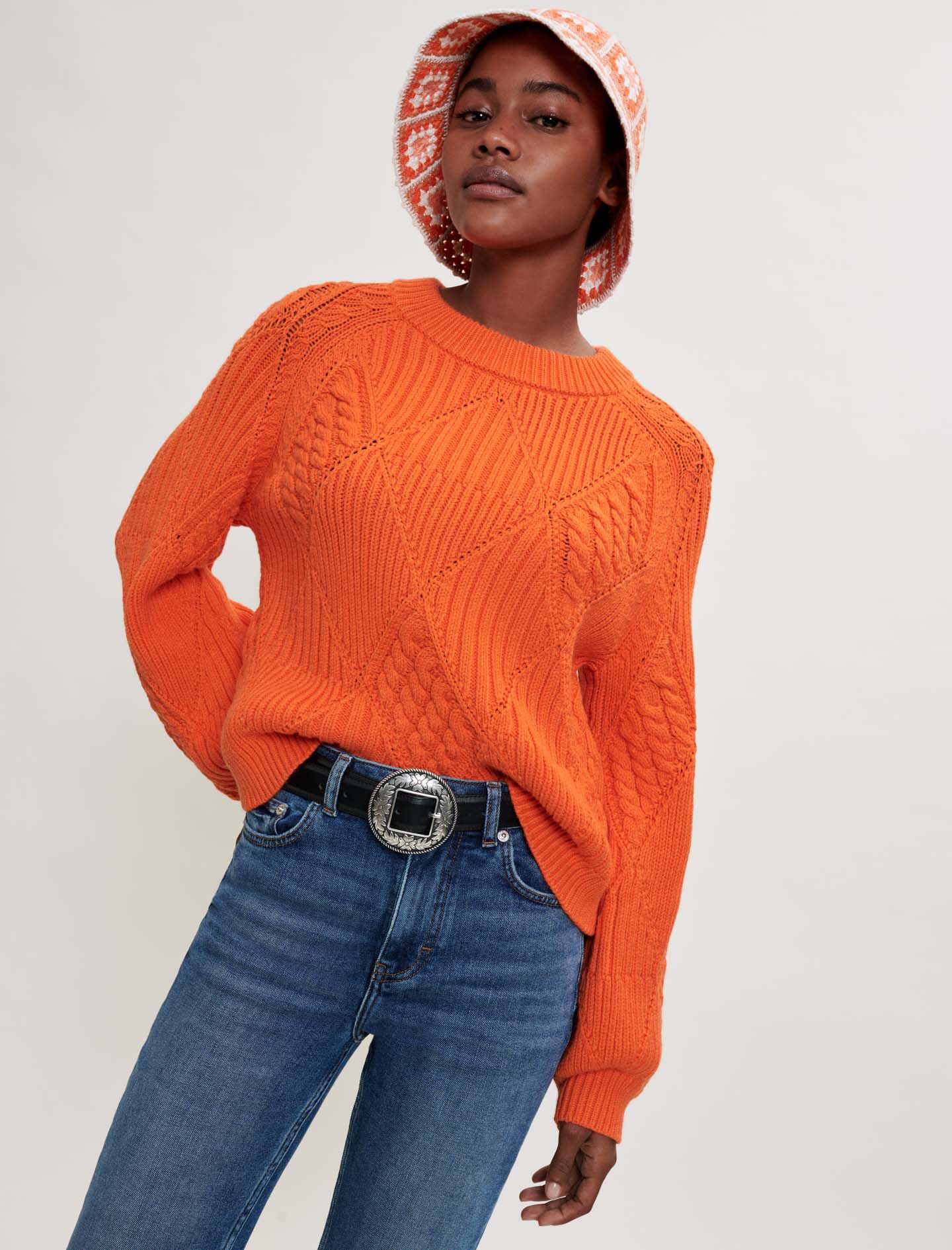 MAJE 売れ筋商品|||マージュ ニット&セーター アウター レディース Sweaters Orange Sites-Maje-US-Site